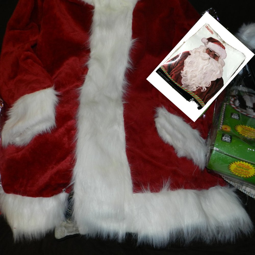 Majestic Deluxe Professional Santa Claus Crimson Adult 11-Pc Costumes NEW - Picture 8 of 16